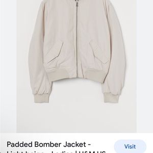 H&M new bomber jacket xs